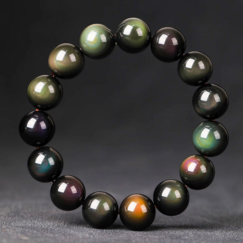 RYS Double-color obsidian bead bracelet