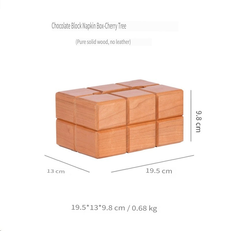 MYZD Walnut tissue box