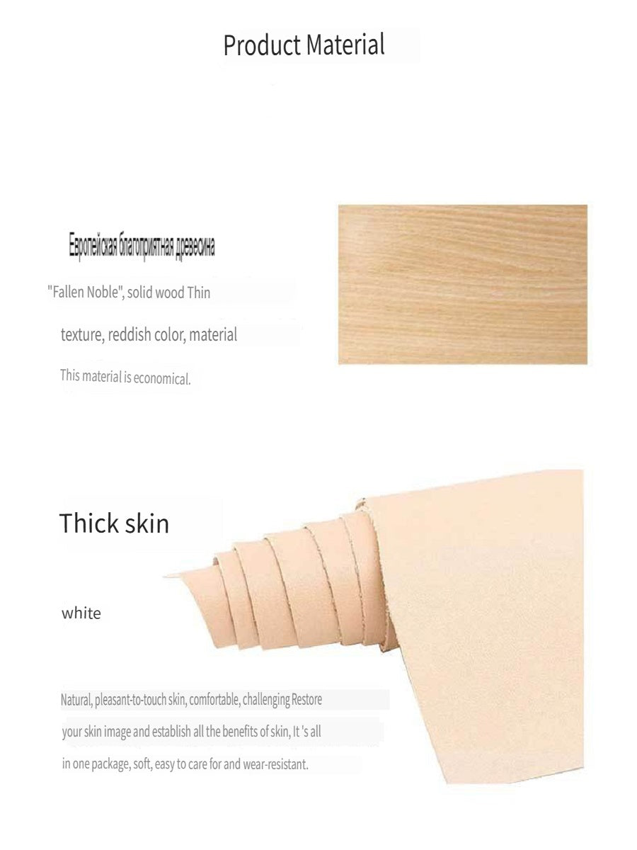 XMT Hanging paper roll holder made of pure copper and beech wood