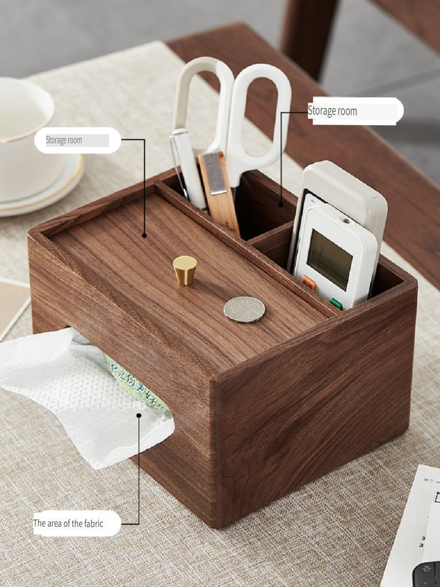 MYZD Walnut tissue box