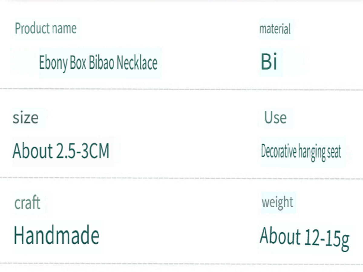 APENG Natural crystal tourmaline Gawu box pendant, personalized ethnic style, the box can be opened, titanium steel pendant necklace