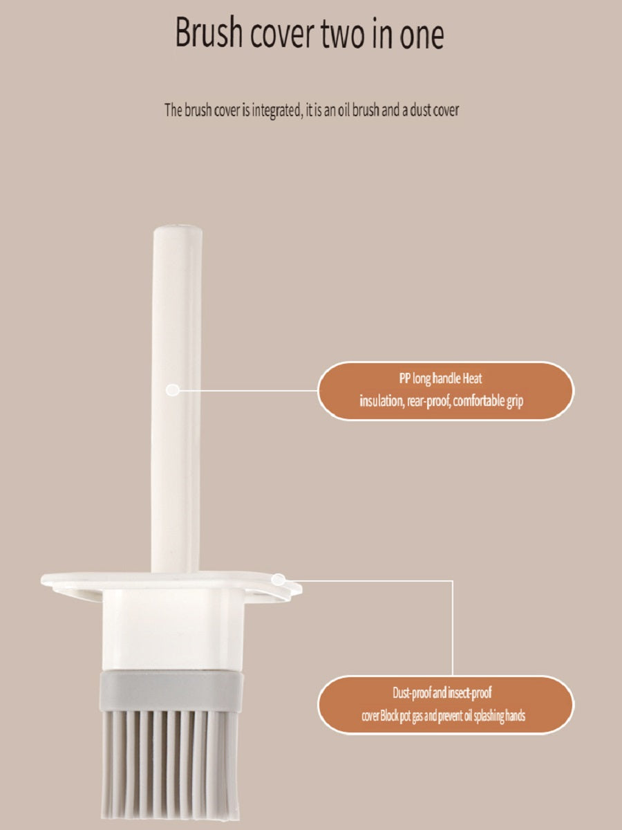 FaSoLa Household silicone oil brush, integrated high temperature resistant oil brush with bottle