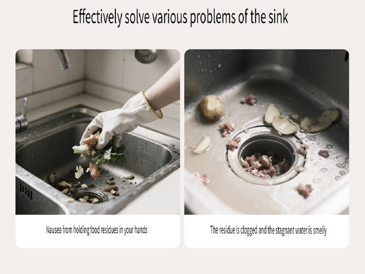 FaSoLa Filter hanging cleaning basket, one-button opening and closing at the bottom, food residue filtration, kitchen sink drain basket