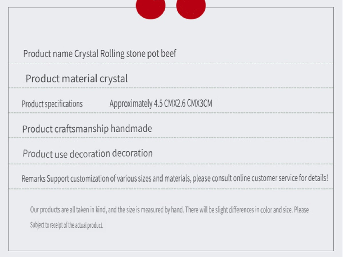 RYS Natural crystal rolling stone snail decoration, home office decoration decoration