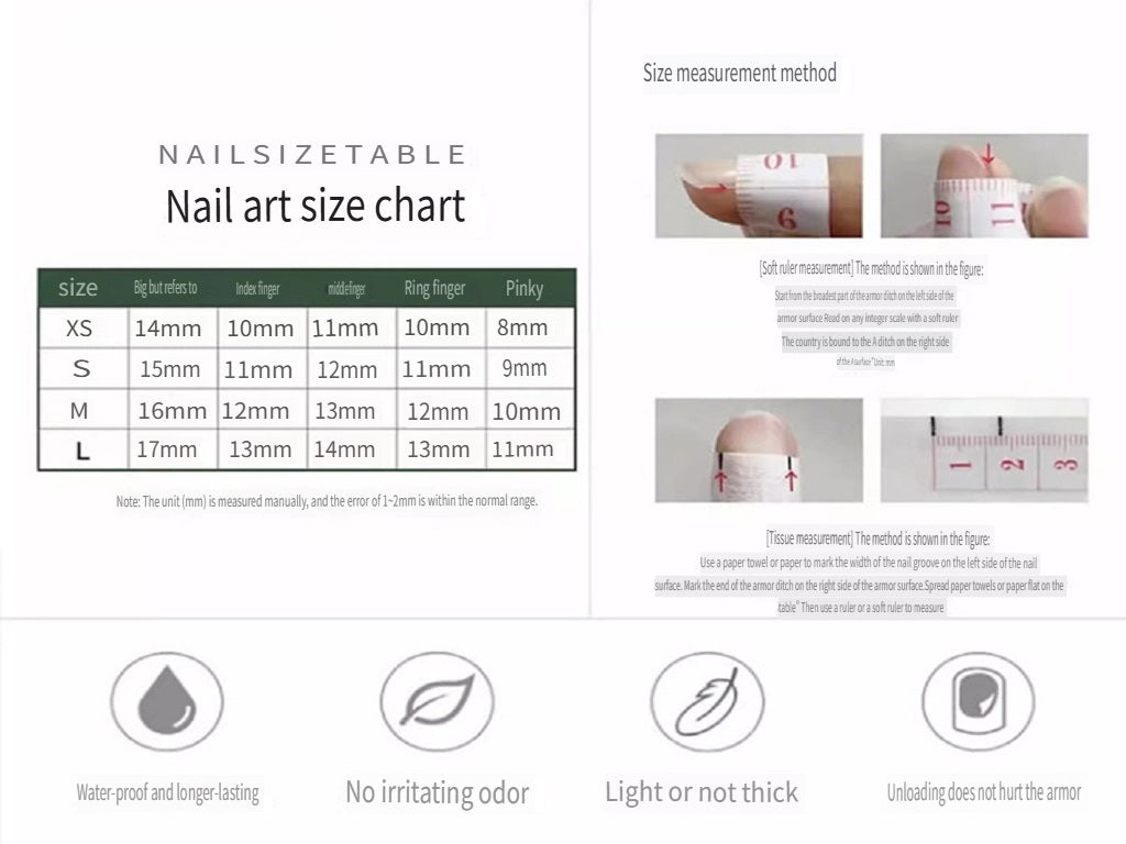 APENG Natural crystal gravel manicure sheet, fake nail manicure sheet