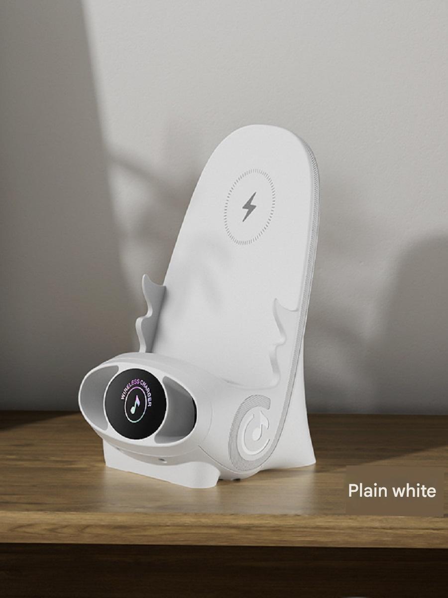 ZLKJ Desktop Phone Stand with Physical Amplification, 15W Wireless Charging, Universal for Phones and Tablets, Aromatherapy Function, and Cooling