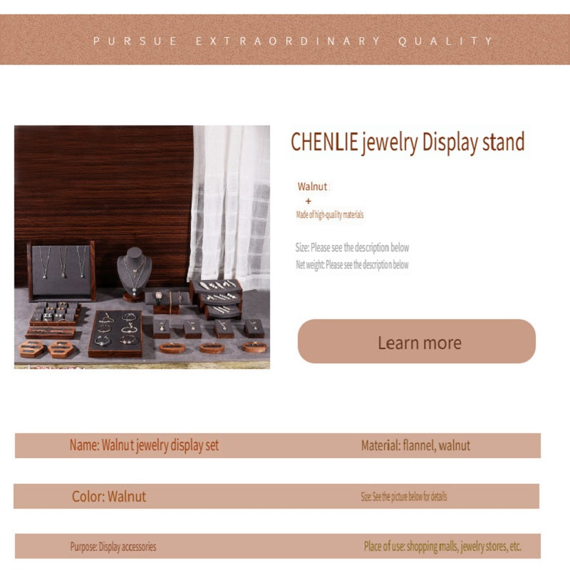 LVCAI Walnut jewelry display stand, a variety of styles