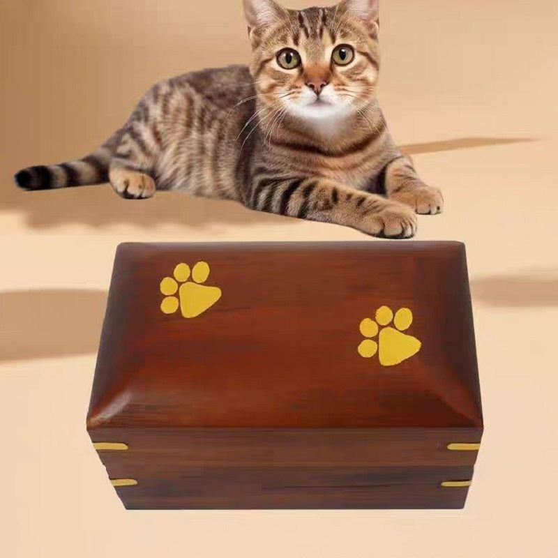 YZBZ Wooden pet urns suitable for dogs, cats and other pets