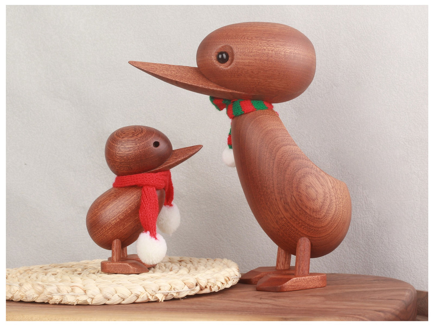 VKXK Nordic solid wood decorative duck, home decoration crafts, wooden toys, gifts, handmade