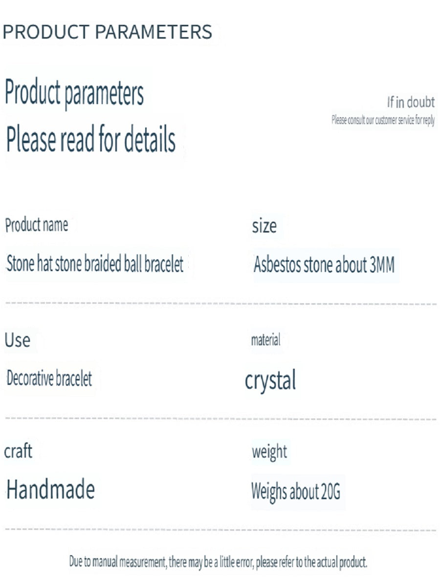 RYS Woven natural garnet ball bracelet, hollow design, grape ball, ladies single-layer bracelet