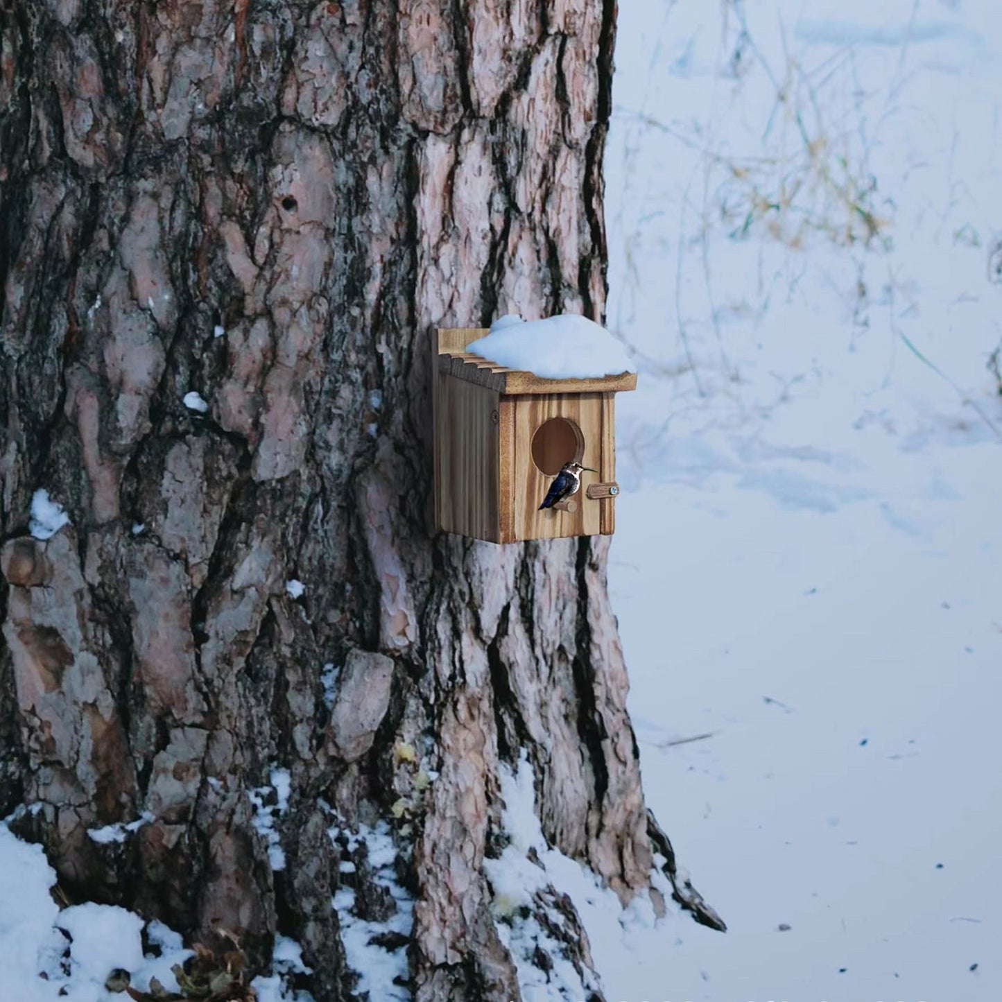 YZBZ Creative wooden bird's nest