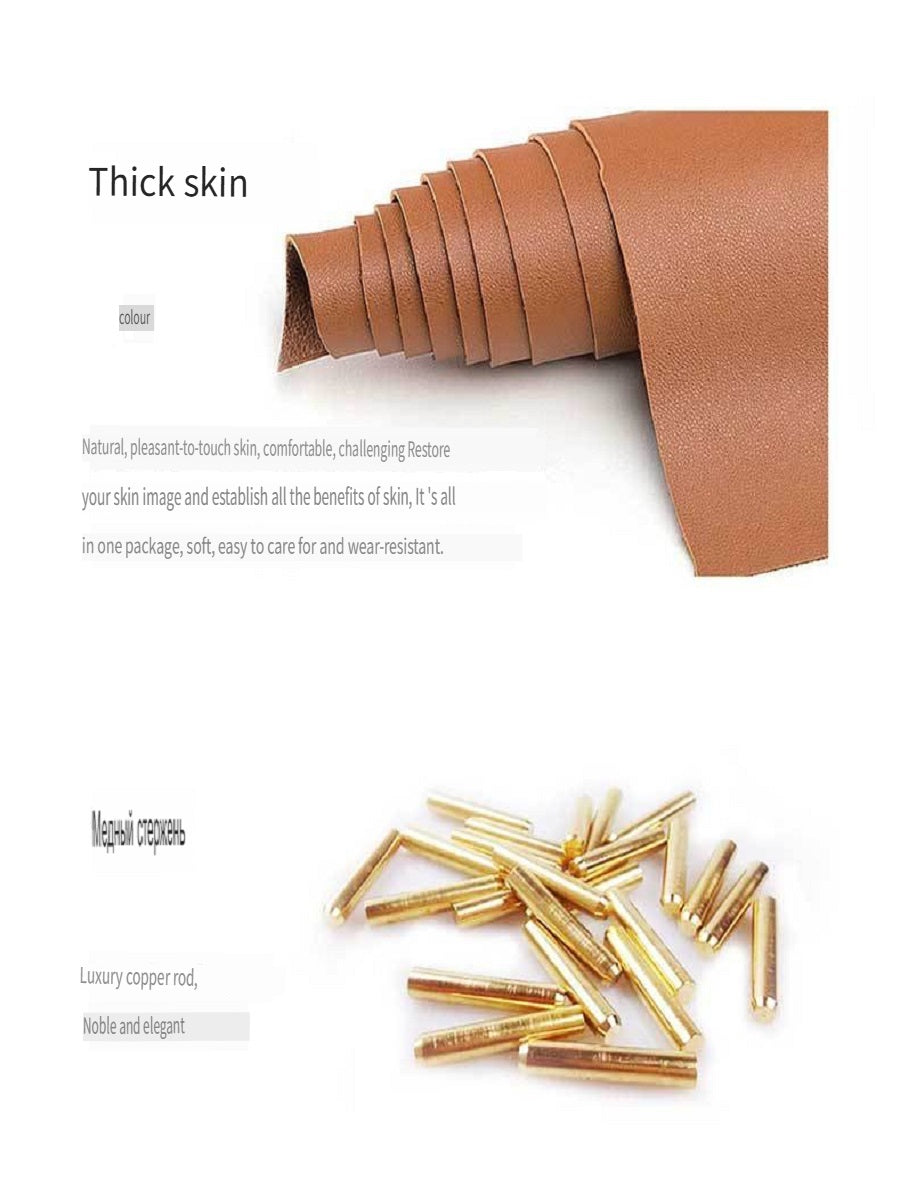 XMT Hanging paper roll holder made of pure copper and beech wood