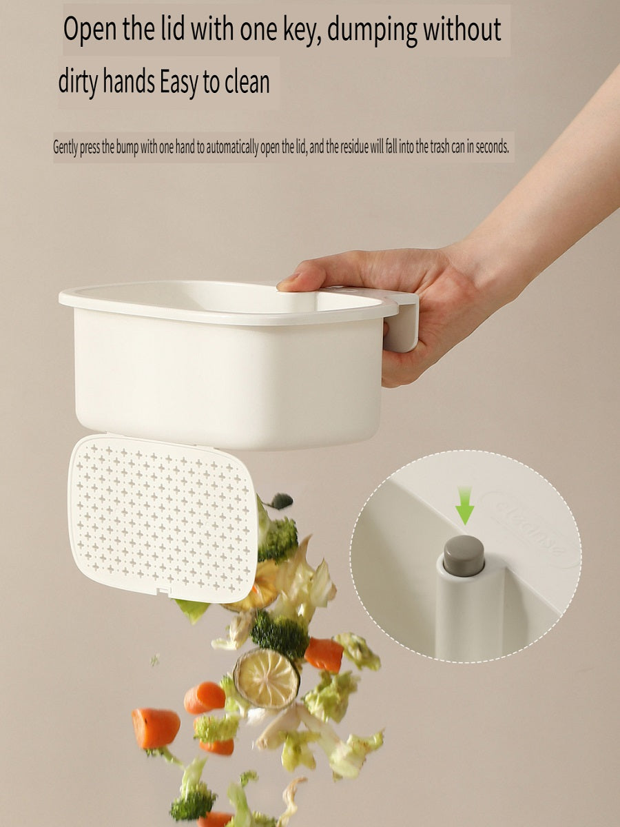 FaSoLa Filter hanging cleaning basket, one-button opening and closing at the bottom, food residue filtration, kitchen sink drain basket