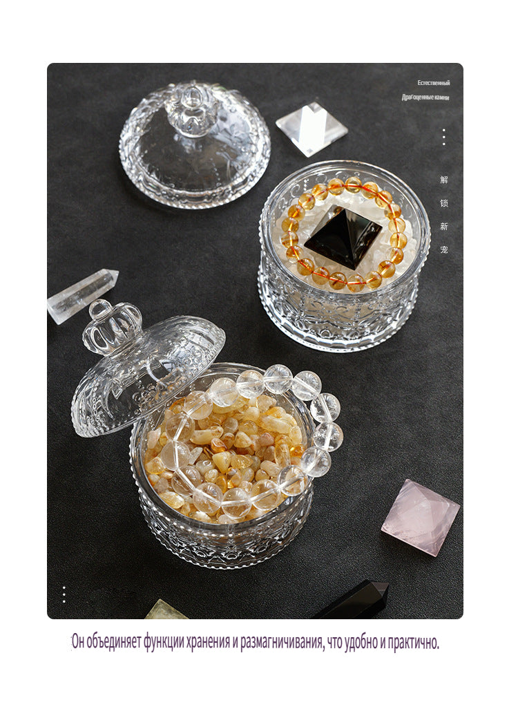 وعاء إزالة المغناطيسية الكريستالية، وعاء زجاجي لتنقية ملح يوشو