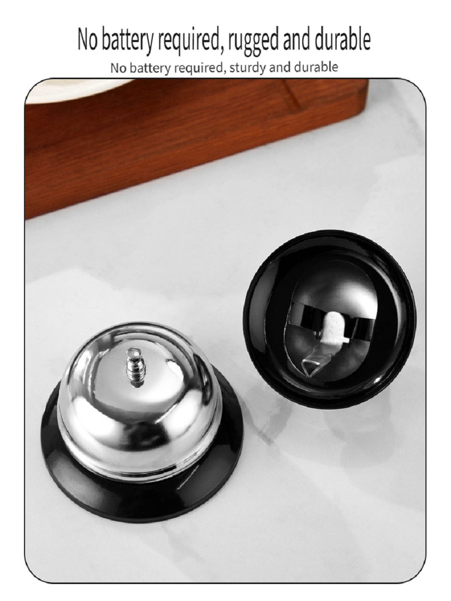 HOMGED Stainless steel mechanical summoning bell, bell ringing device, meal bell reminder device