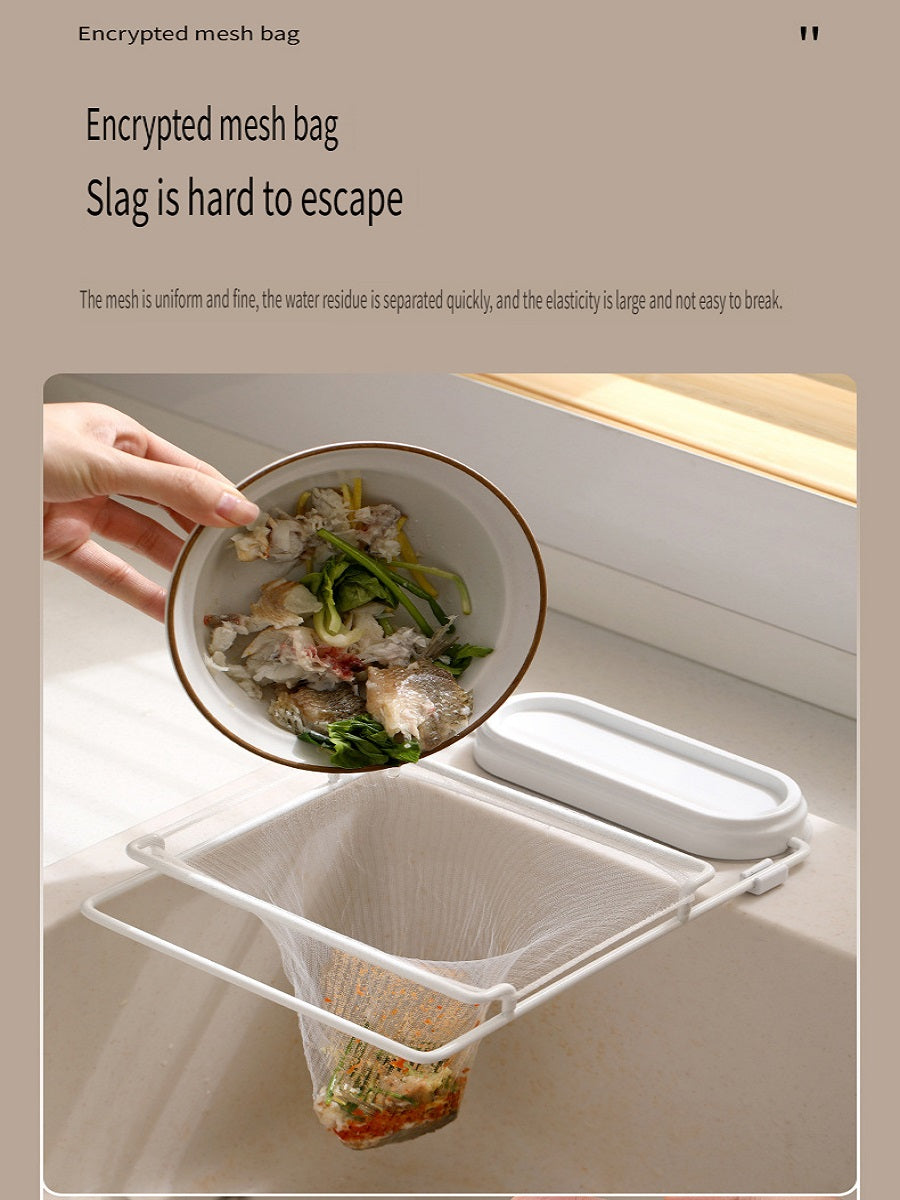 FaSoLa Kitchen sink filter and drain rack, food waste net bag, sink drain net