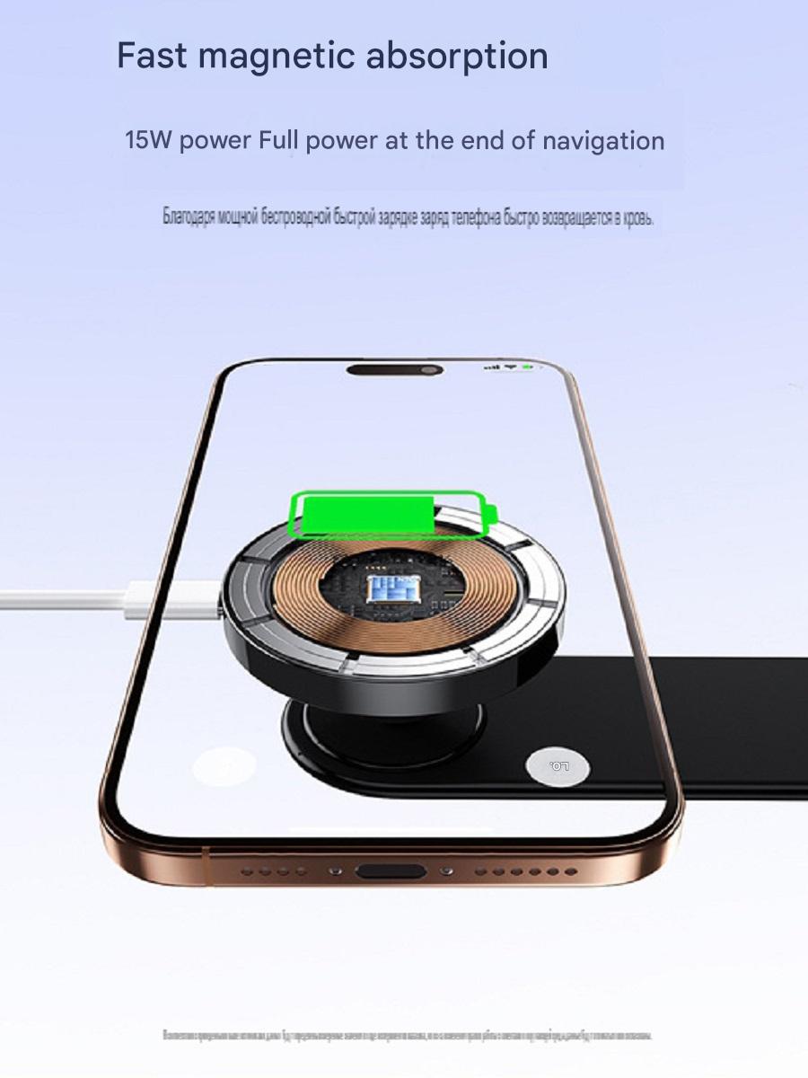 ZLKJ Magsafe car magnetic wireless charging bracket that can be bent as desired