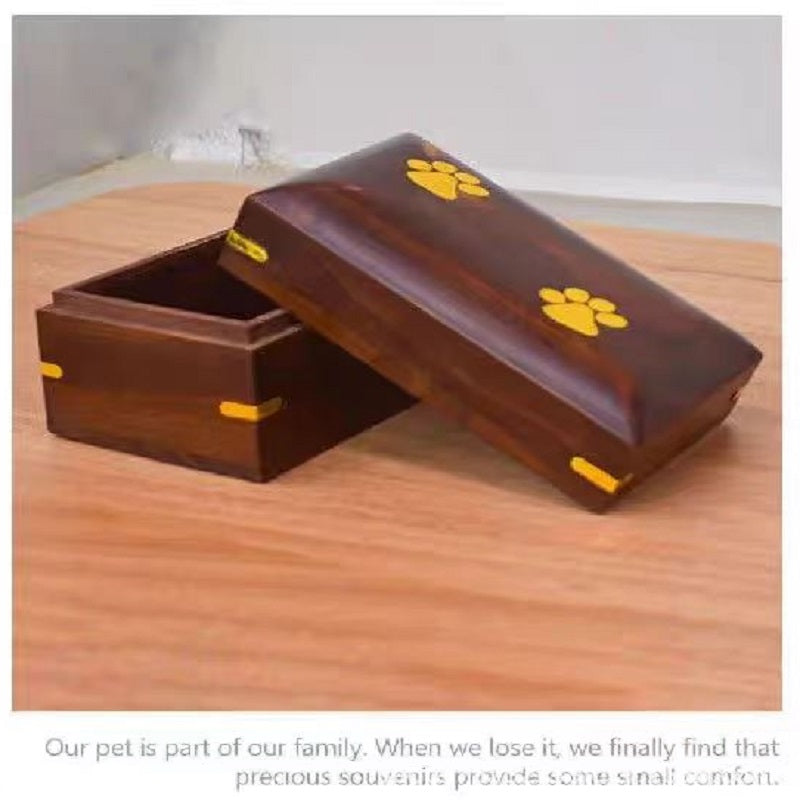 YZBZ Wooden pet urns suitable for dogs, cats and other pets