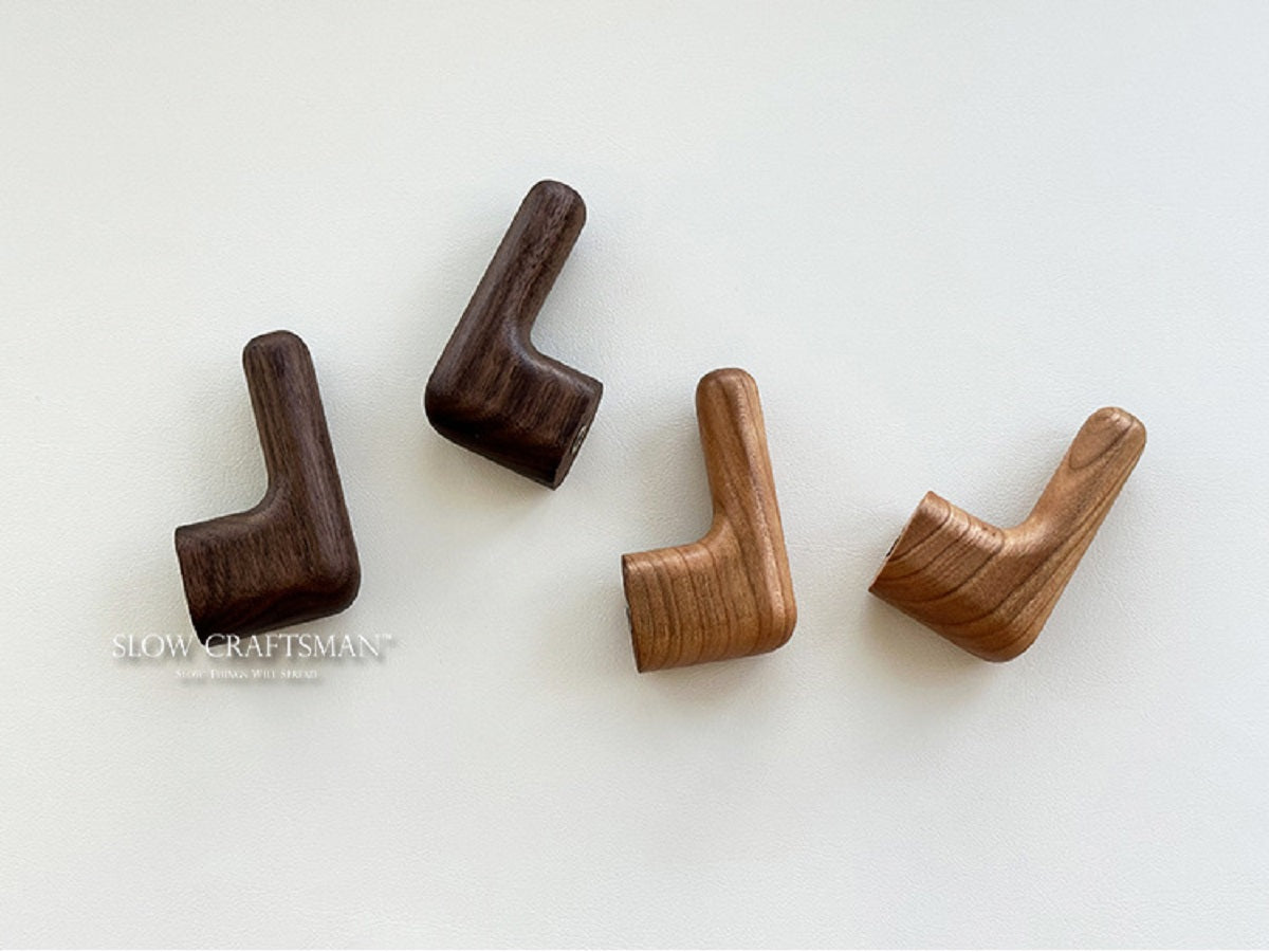 XMT Black walnut/cherry L-shaped hook