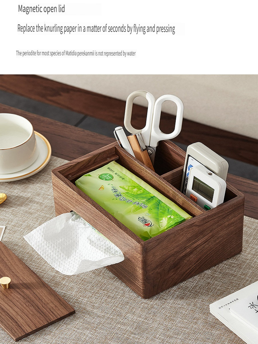 MYZD Walnut tissue box