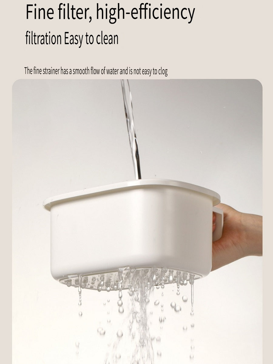 FaSoLa Filter hanging cleaning basket, one-button opening and closing at the bottom, food residue filtration, kitchen sink drain basket