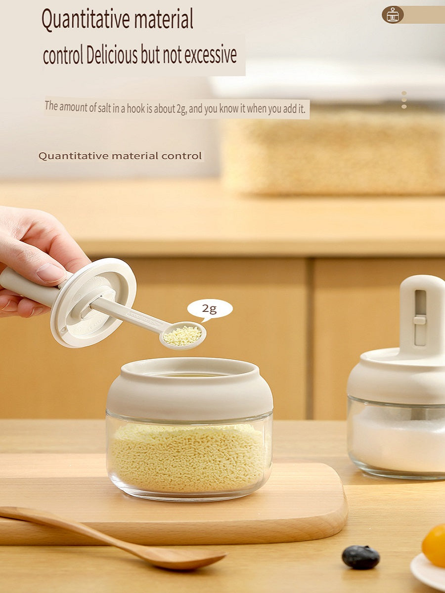 FaSoLa Seasoning bottle, seasoning jar, spoon lid integrated, spoon retractable, 280ml