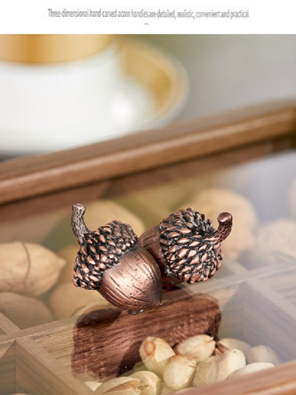 MYZD North American and Walnut Candy, Snack 6-grid Storage Box