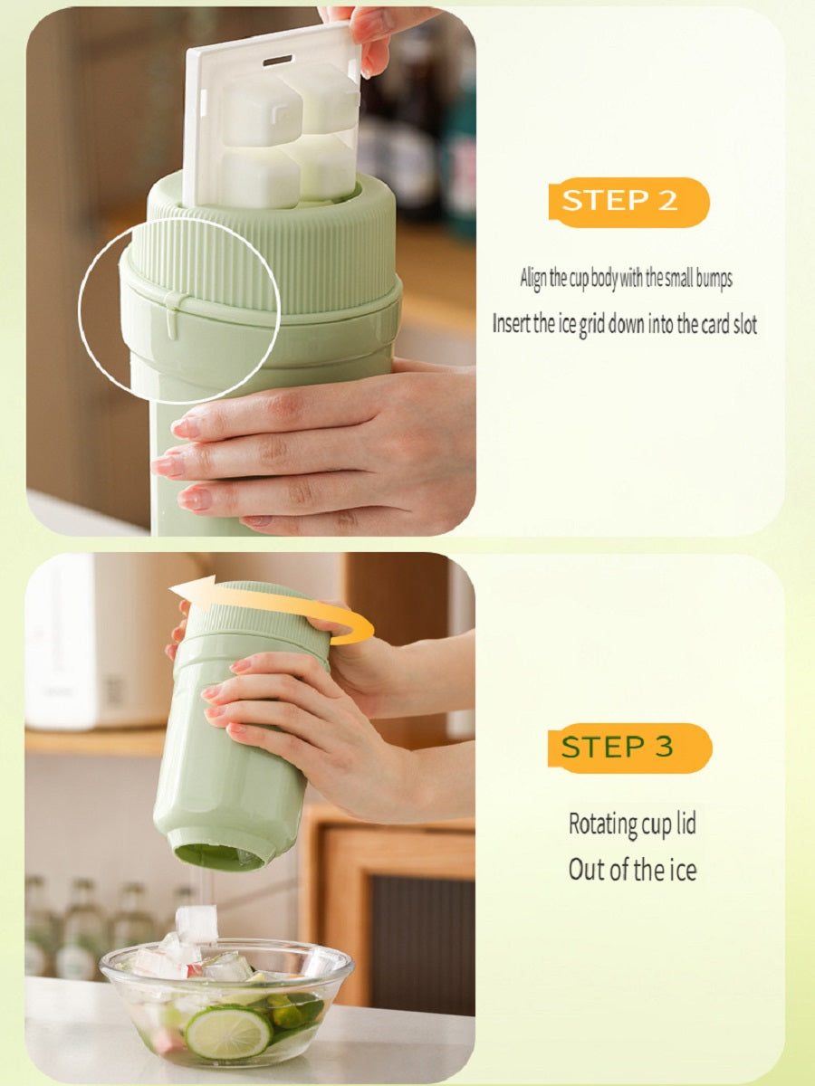 FaSoLa Food-grade household ice cube molds and deicing devices, which are easy to fall off ice cubes when rotating