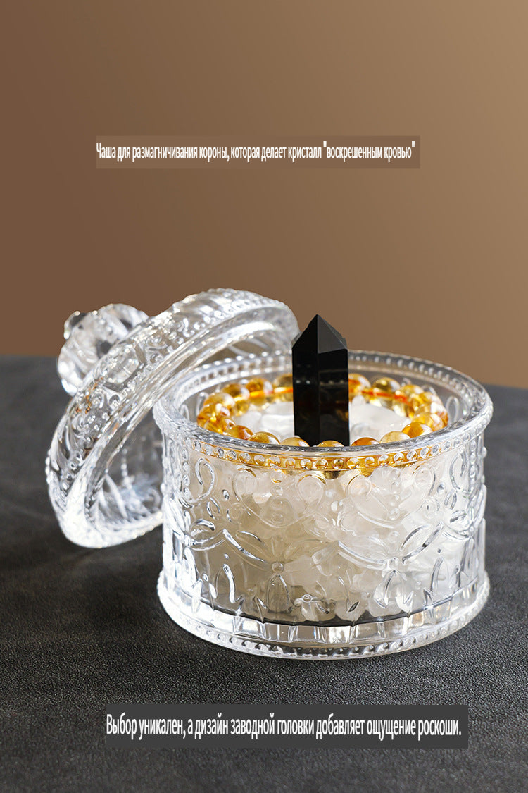 وعاء إزالة المغناطيسية الكريستالية، وعاء زجاجي لتنقية ملح يوشو