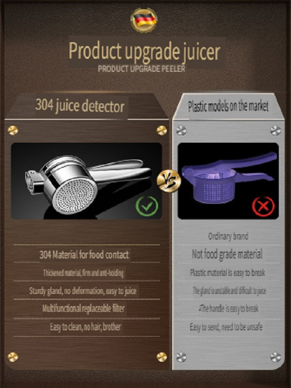 HOMGED 304 stainless steel manual juicer