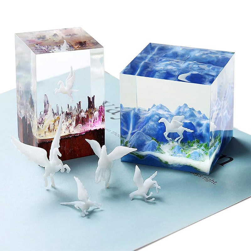 MSH Jellyfish, whales, marine animal models, DIY epoxy resin ornaments, 3D fillers, various styles