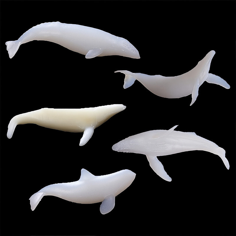 MSH Jellyfish, whales, marine animal models, DIY epoxy resin ornaments, 3D fillers, various styles