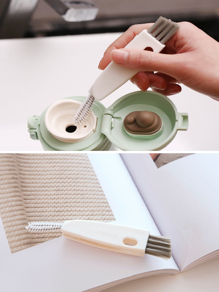 FaSoLa Kitchen three-in-one cleaning brush, easy to clean the lid of the water cup, the corners of the cup, the gaps and grooves