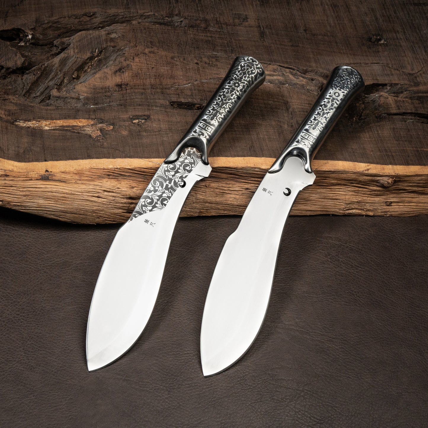 HFD Longquan hand-forged bone-cutting knife, mad dog scissors, suitable for chopping bones, cutting meat, slaughtering livestock, all-steel belt engraving pattern，Three styles available