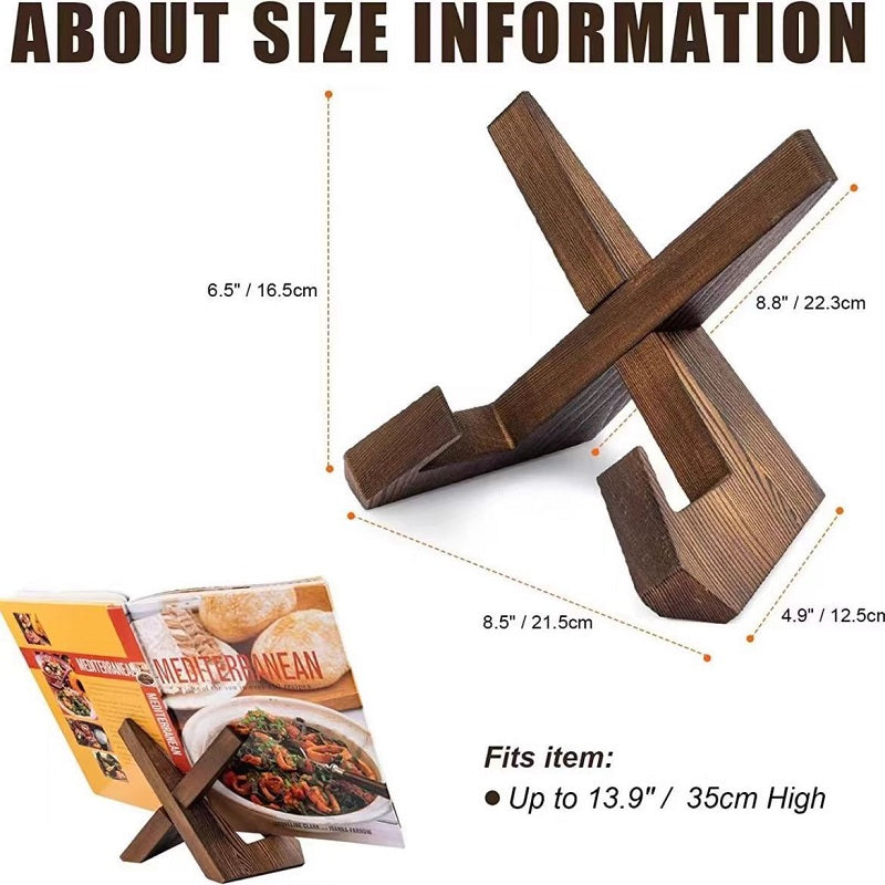 YZBZ Wooden recipe stand, can be used for reading, display, etc. 6 pieces per pack