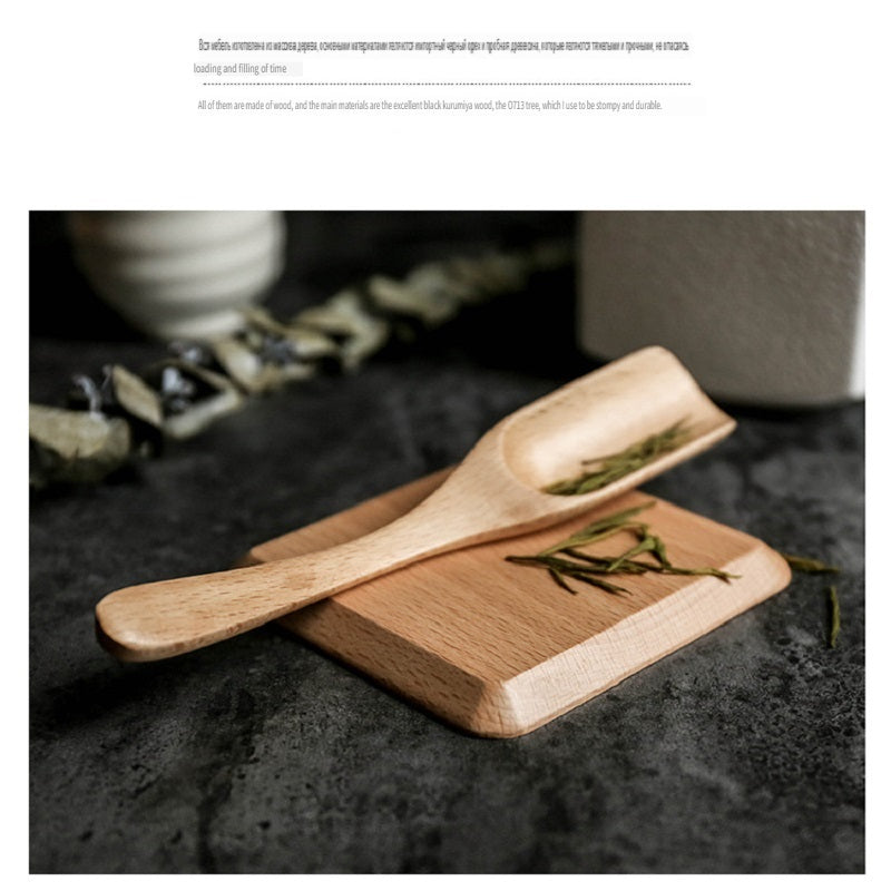 XMT Square black walnut, beech solid wood teacup cushion, 4-piece set with tripod