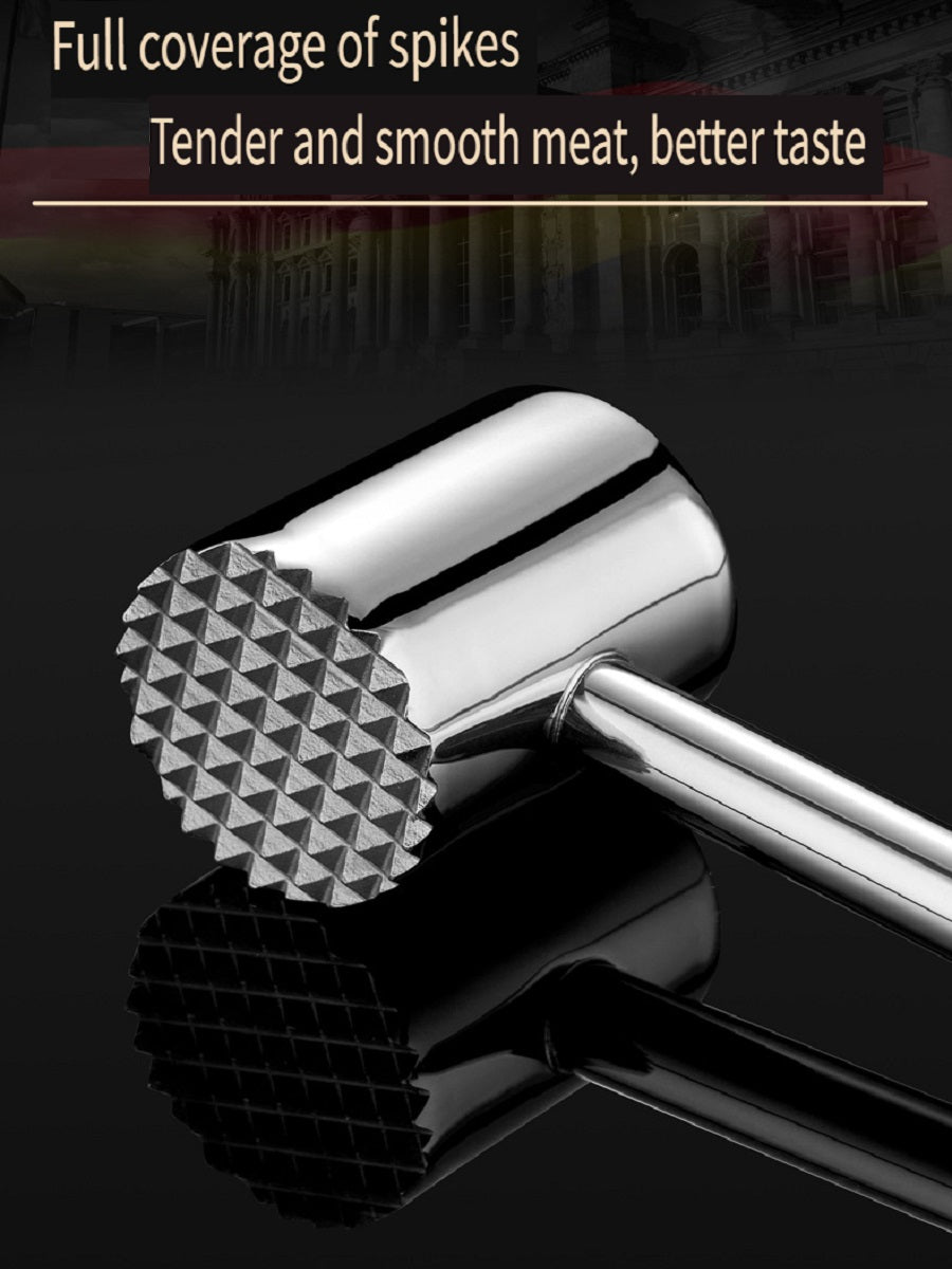 HOMGED Household loose meat hammer steak hammer, double-sided solid hammer head, 304 stainless steel/zinc alloy
