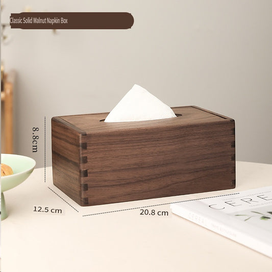 MYZD Walnut tissue box