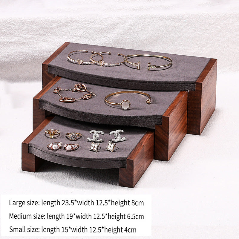 LVCAI Walnut jewelry display stand, a variety of styles