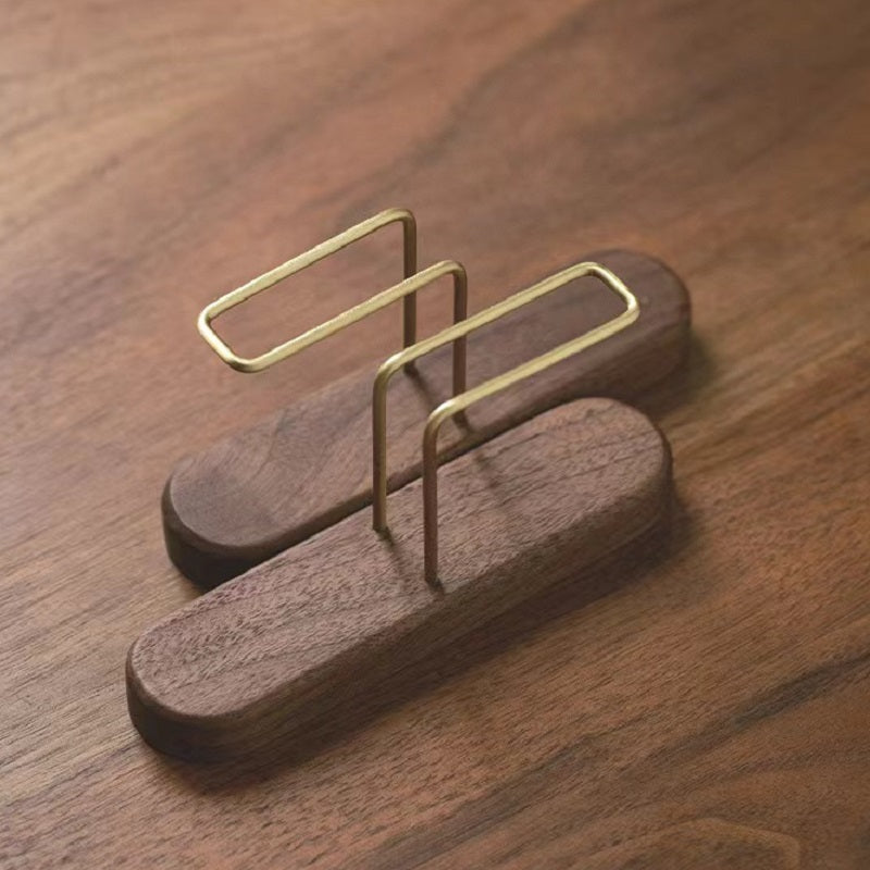 YZBZ Dark Walnut Coffee Filter Towel Holder，5 per pack