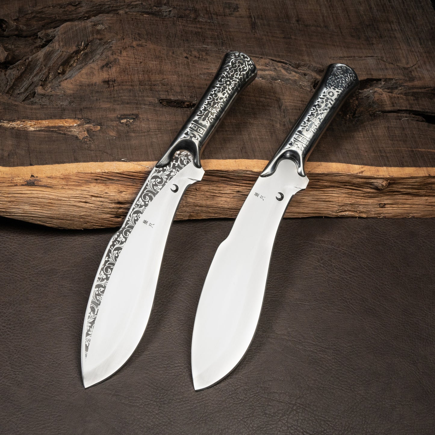 HFD Longquan hand-forged bone-cutting knife, mad dog scissors, suitable for chopping bones, cutting meat, slaughtering livestock, all-steel belt engraving pattern，Three styles available