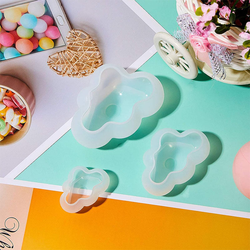 MSH 3D three-dimensional small cloud silicone mold, suitable for epoxy, gypsum and other handmade DIY molds