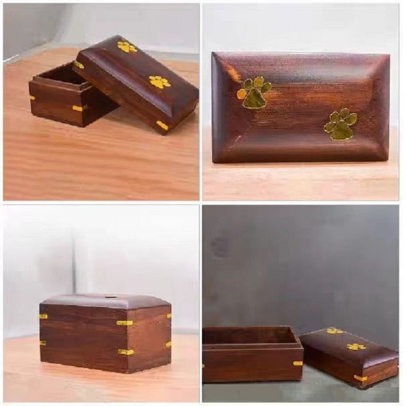 YZBZ Wooden pet urns suitable for dogs, cats and other pets