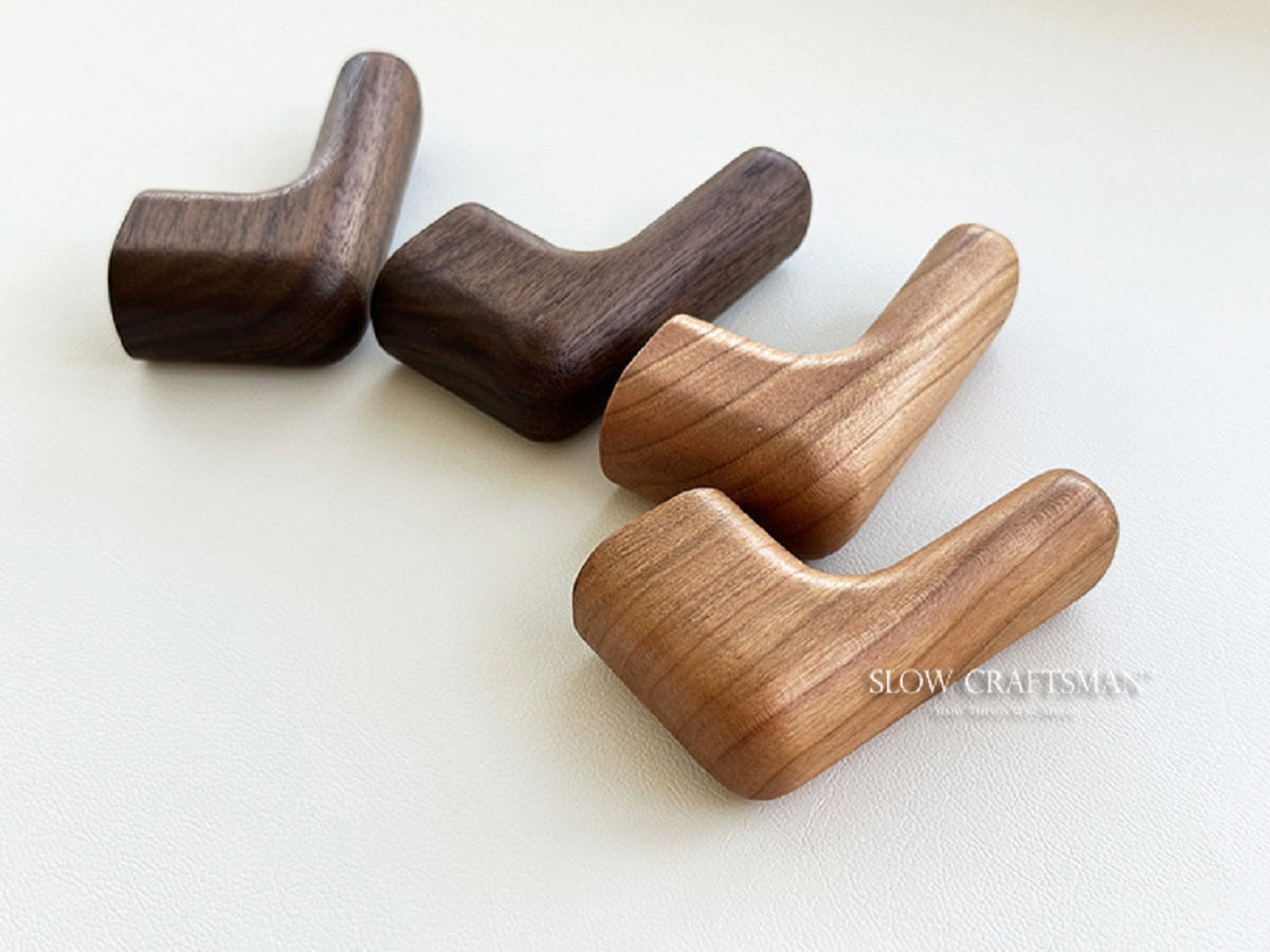 XMT Black walnut/cherry L-shaped hook