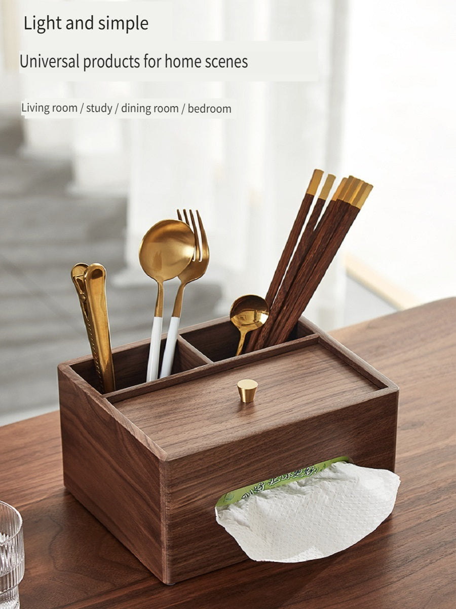 MYZD Walnut tissue box