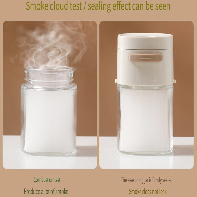 FaSoLa Kitchen push-type quantitative seasoning jar, sealed and moisture-proof