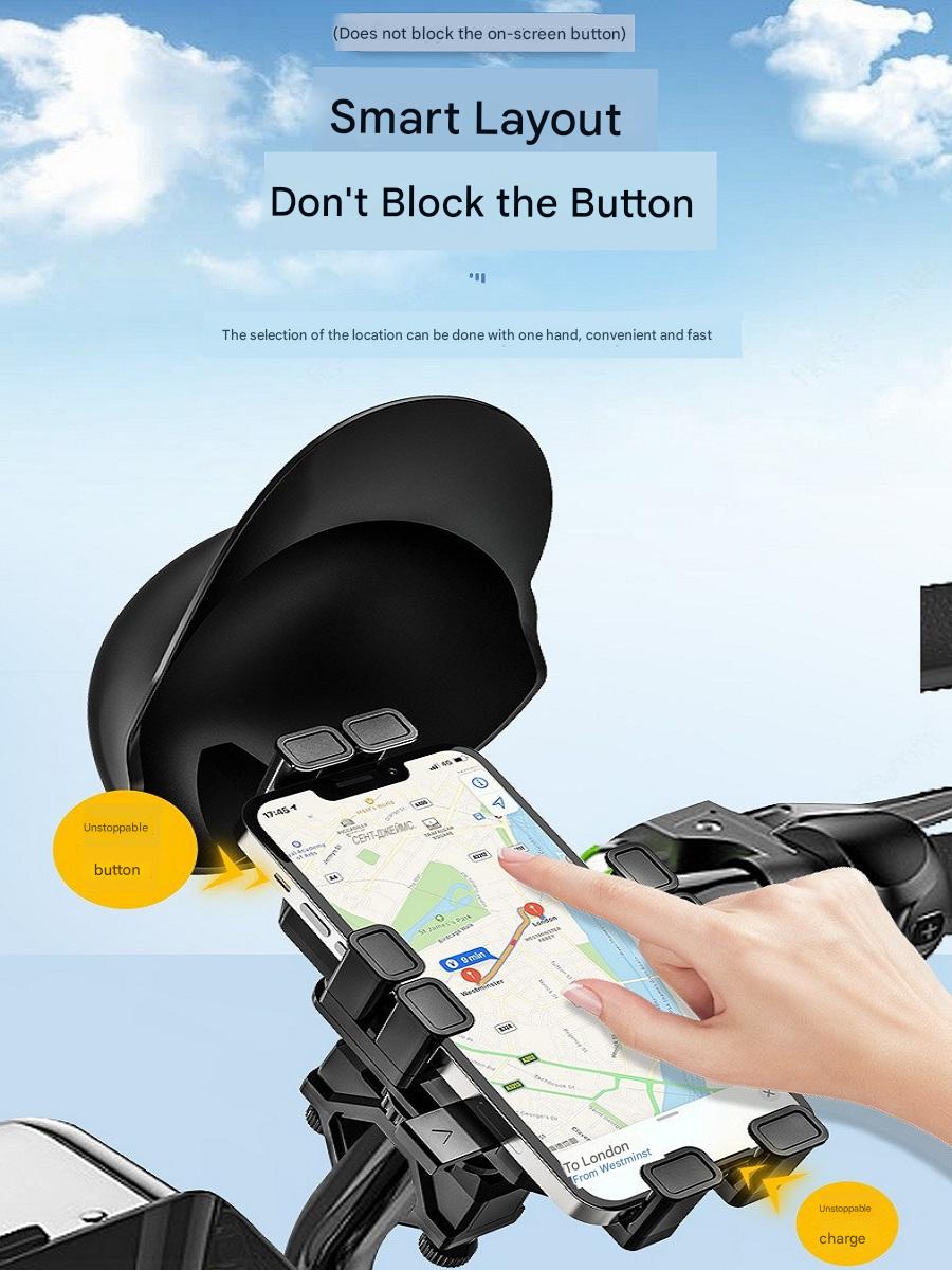 MCZB Motorcycle and bicycle mobile phone holder, waterproof sunshade