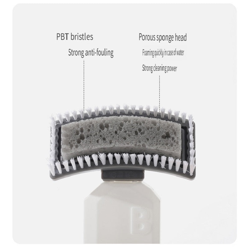 FaSoLa Multifunctional liquid storage squeeze sponge brush, household long handle liquid filling with kettle brush