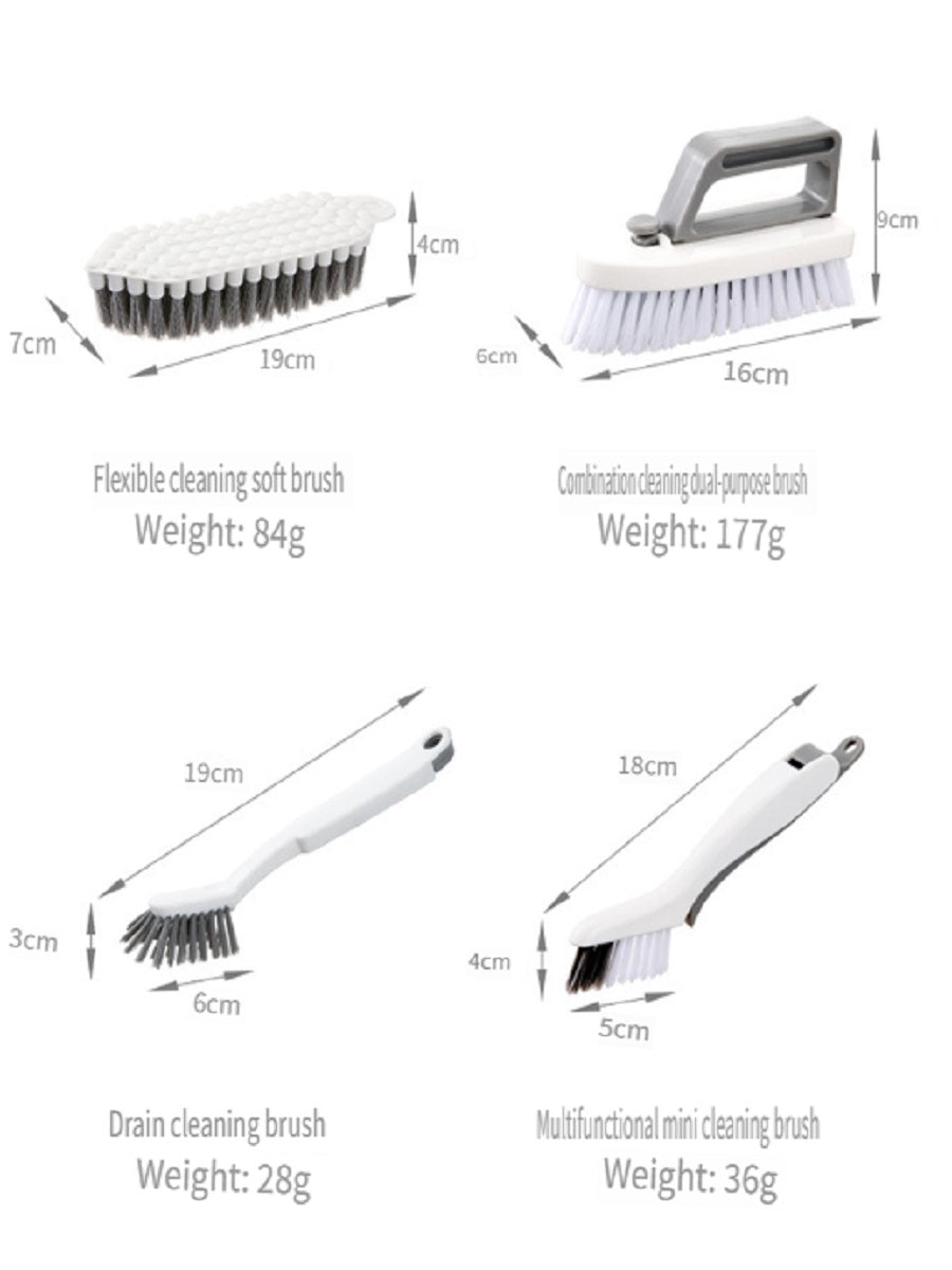 FaSoLa multifunctional cleaning brush, suitable for kitchen, floor, bathtub, tile, bathroom, various styles