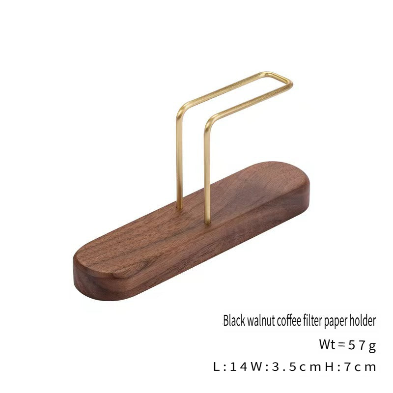 YZBZ Dark Walnut Coffee Filter Towel Holder，5 per pack